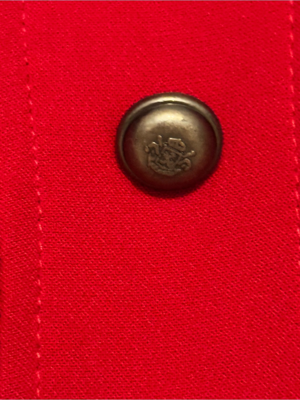 cleo Red Ruffle-Front Military Button Blazer - Picture 6 of 7